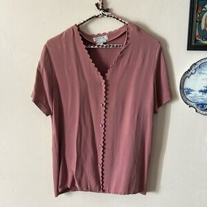 Vintage Women’s Silk Mauve Top